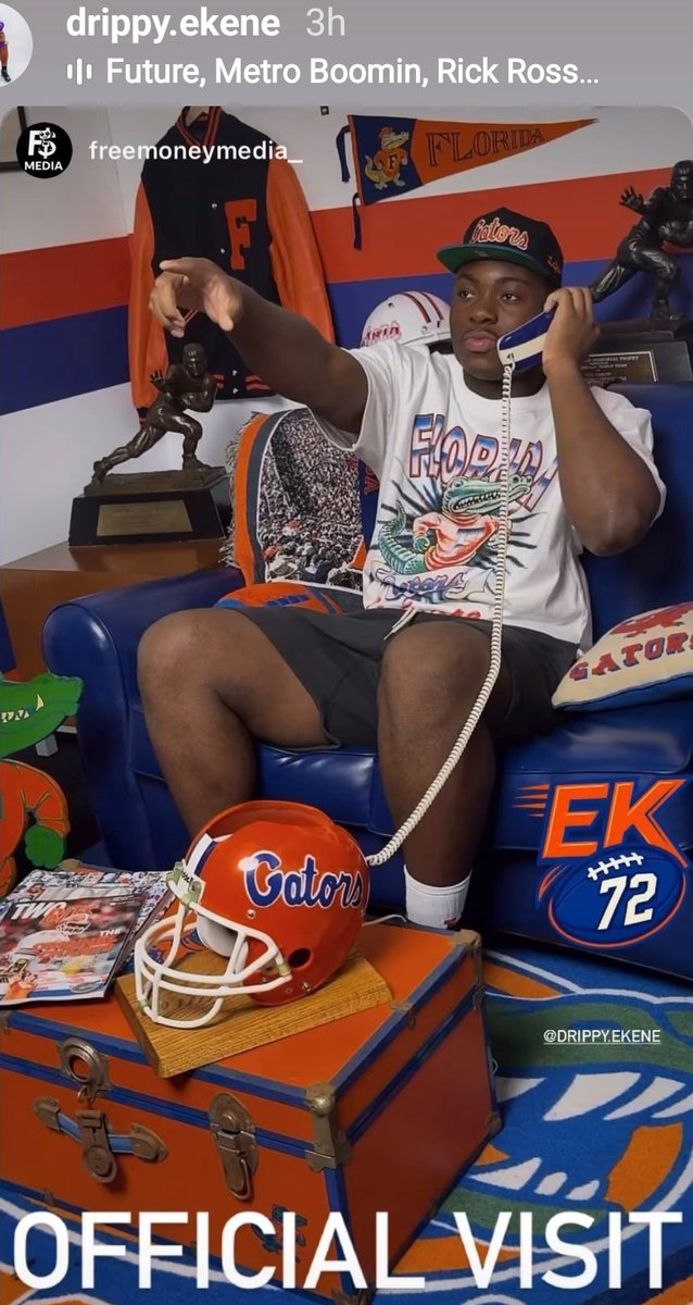 Four-star offensive lineman <a href="/ekene_ogboko/">Ekene Ogboko</a> on his Florida official visit