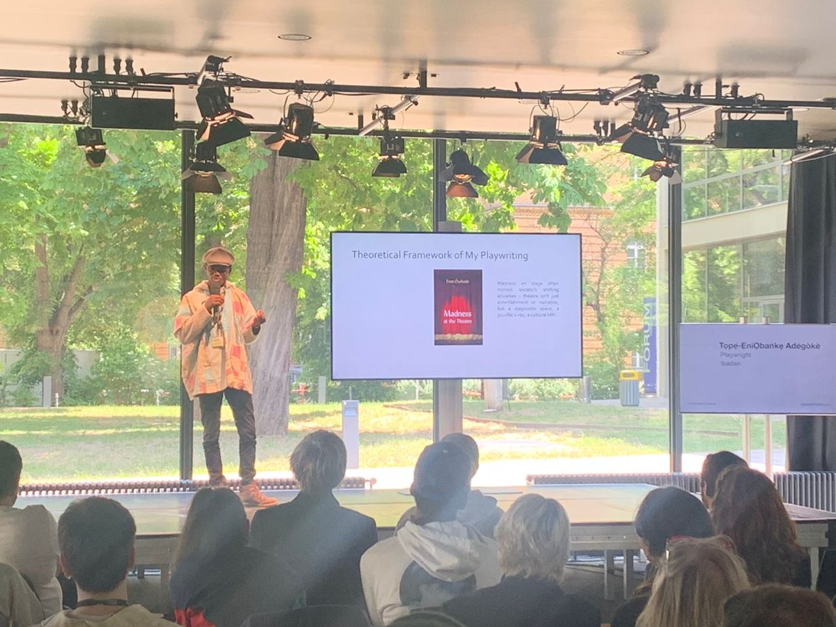 Just did a presentation on my work as a playwright here in Berlin at <a href="/blnfestspiele/">Berliner Festspiele</a>: #Theatertreffen. I'm fortunate to have been approached by a publisher interested in publishing my work here in Germany. Meanwhile, Nigerian publishers still don't want to publish plays. 🤪