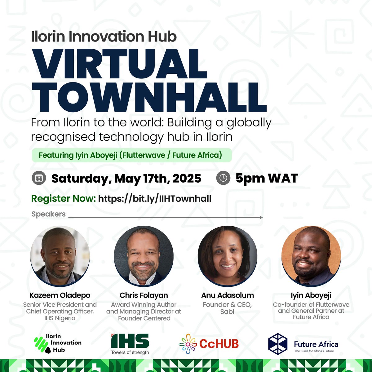 sambuildsbrands's tweet photo. An opportunity to learn more and build. I'll upload more details very soon.

#IHSVirtualTownHall https://t.co/2zkDKkwoGY