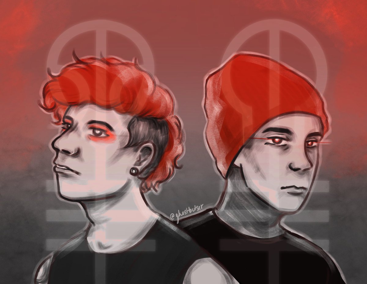 ghostbutser's tweet photo. — evil to the cøre — 

happy #BFX day !! - got to be part of a wonderful collab, hosted by @fangsyrup !! truly an honor to work on this alongside so many lovely artists, was soso inspiring to work on |-/ 

#cliqueart #BFXCollab #blurryface #blurryface10 #twentyonepilots https://t.co/tImJDOMqyY