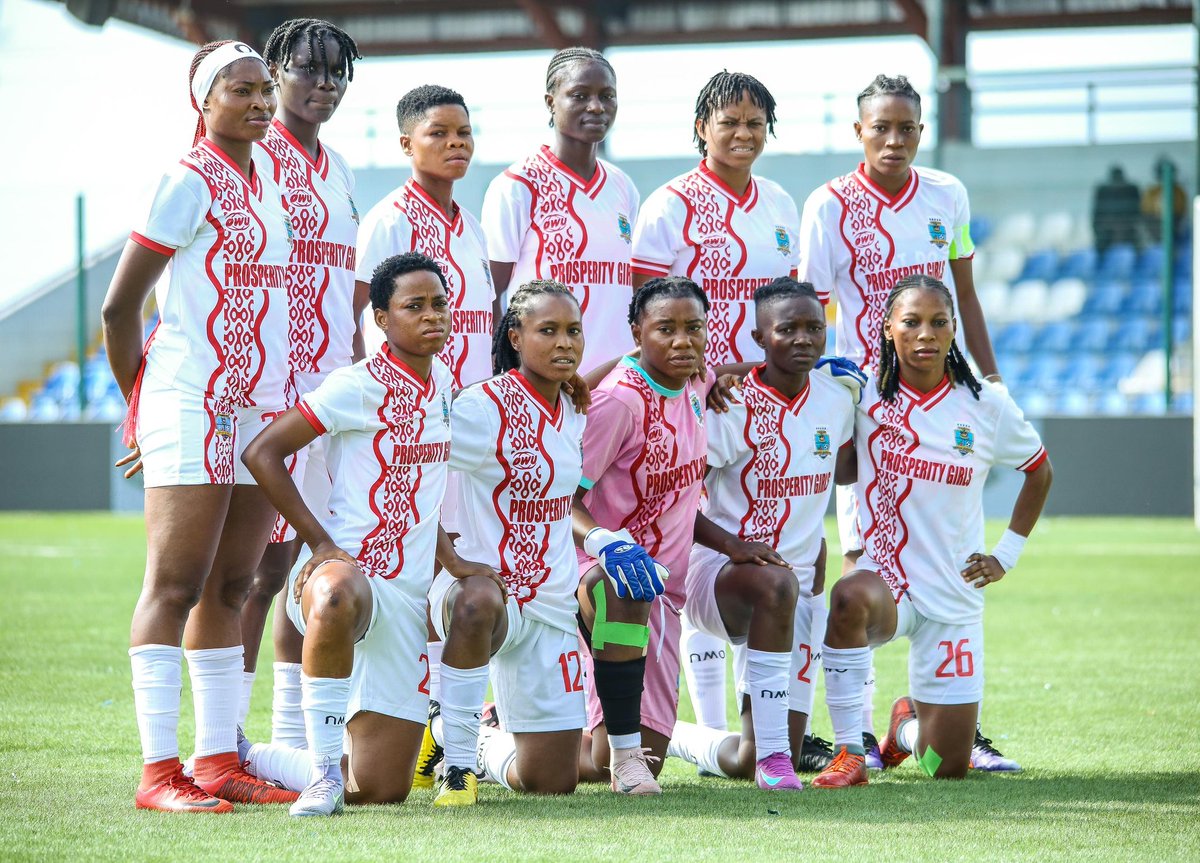 NWFL (@thenwfl) on Twitter photo 🏁FULL TIME! in Ikenne 📍
Bayelsa Queens 4-1 Naija Ratels
⚽⚽⚽Vera Samuel 28', 61', 67'
⚽Mega Cynthia 47'
⚽Tumininu Adeshina 42'
🏆 Bayelsa Queens are champions elect! Congratulations <a href="/Bayelsaqueensfc/">Bayelsa Queens Fc</a>
#NWFL25| #BAYNAI| #NWFLPremiershipSuper6|
#WomenFootballRising| 🏁FULL TIME! in Ikenne 📍
Bayelsa Queens 4-1 Naija Ratels
⚽⚽⚽Vera Samuel 28', 61', 67'
⚽Mega Cynthia 47'
⚽Tumininu Adeshina 42'
🏆 Bayelsa Queens are champions elect! Congratulations <a href="/Bayelsaqueensfc/">Bayelsa Queens Fc</a>
#NWFL25| #BAYNAI| #NWFLPremiershipSuper6|
#WomenFootballRising|