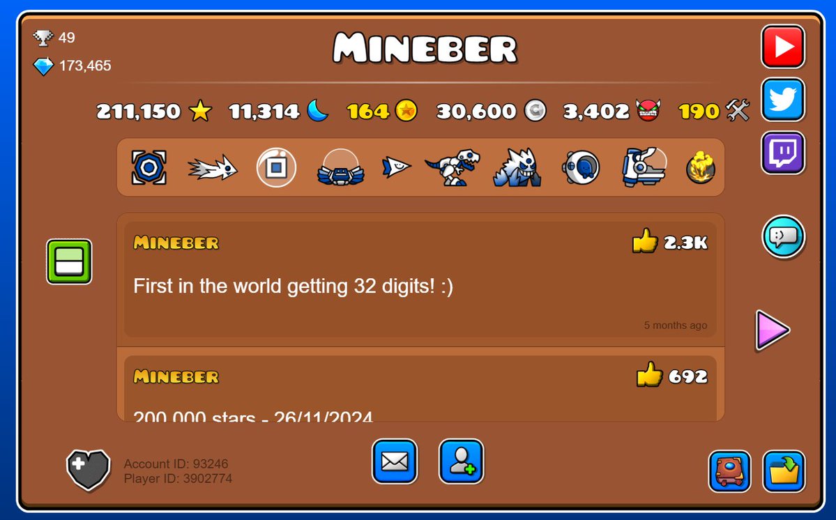 Geometry Dash Stats tweet media