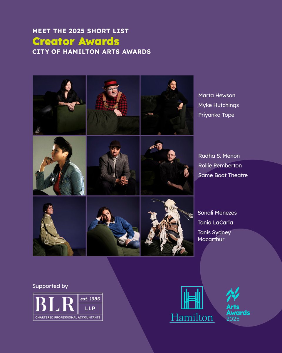 Hamilton Arts Awards (@hamartsawards) on Twitter photo We're delighted to share the 2025 Arts Awards Short List portraits and bios for the Creator Awards. Head over to tinyurl.com/4vezhf8d to learn more about this luminary group of Hamiltonians!
Big thanks to <a href="/bankocreates/">Banko Creative Studio</a> for the always excellent portraits #HAA2025 #HamArts We're delighted to share the 2025 Arts Awards Short List portraits and bios for the Creator Awards. Head over to tinyurl.com/4vezhf8d to learn more about this luminary group of Hamiltonians!
Big thanks to <a href="/bankocreates/">Banko Creative Studio</a> for the always excellent portraits #HAA2025 #HamArts