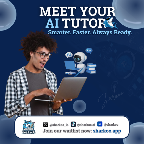 Sharkoo_io's tweet photo. 🌟 Sharkoo’s AI Tutor is here — study smarter, learn faster, and get instant answers 24/7.
📚 Your personal study sidekick is just a tap away.
🔗 Join the waitlist: https://t.co/NeSnrExM36
#EdTech #AI #StudySmart #Productivity #Sharkoo https://t.co/rbS7pgRGJ4