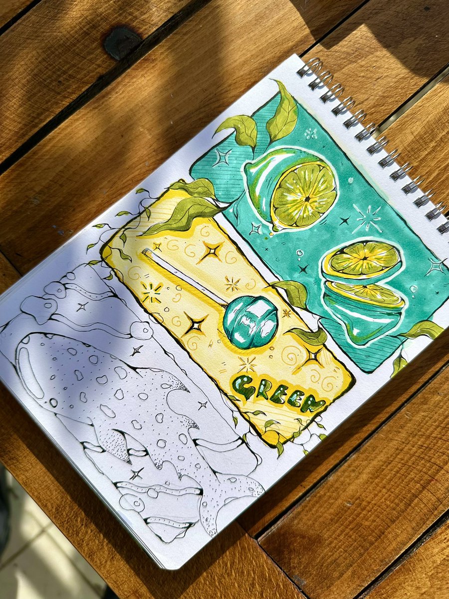 Tadı belli: Ekşiiii elmaaa 🍏
The taste is clear: sour apple 🍏 #art #drawing #sketchart