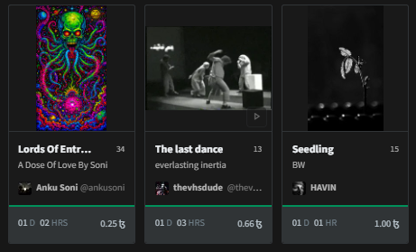 Wonderful #objkt4objkt 2025 event! I've discovered new artists, a wide variety of ArtWorks, so much beauty, effort, and emotion! ❤️‍🔥

I've added about 45 pieces to my collection 💎
Long live art!
Artworks by 💫:
<a href="/hawinakan/">HAVIN</a>
<a href="/thevhsdude/">Amir shahmohammad</a>
<a href="/AnkuSoni20/">Anku Soni 🏴‍☠️ (BFH) 👽🔺💧</a>
<a href="/neur0mancer1/">neuromancer</a>
<a href="/pactalom/">pactalom</a>
<a href="/THE_ASHNA/">𝒂𝒔𝒉𝒏𝒂/NFT NYC 2025/</a>