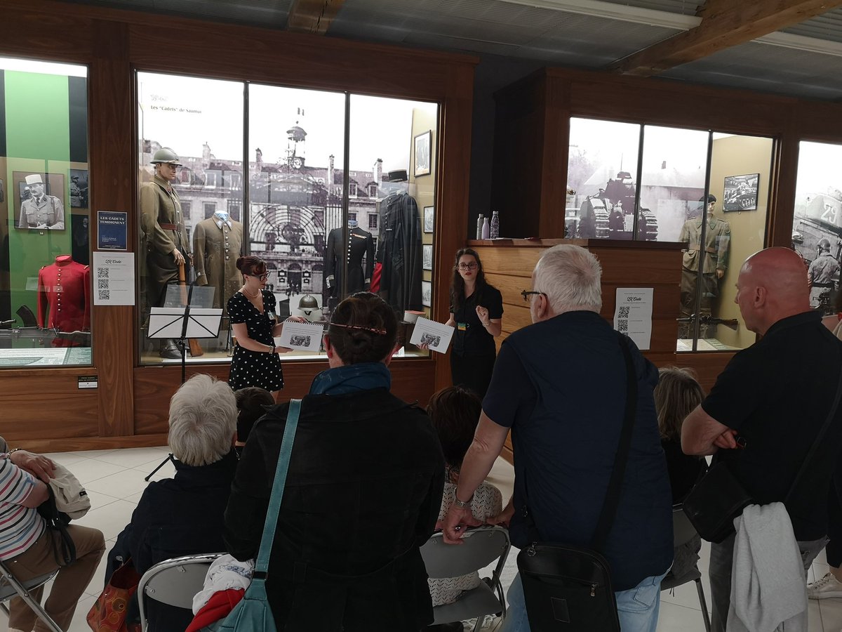 moijv's tweet photo. La Nuit européenne des Musées a commencé au Musée de la Cavalerie à Saumur ! Avec les animations des étudiants de la licence Culture et patrimoines de l'ESTHUA @UnivAngers jusqu'à 22h! https://t.co/mqZiVyl20j