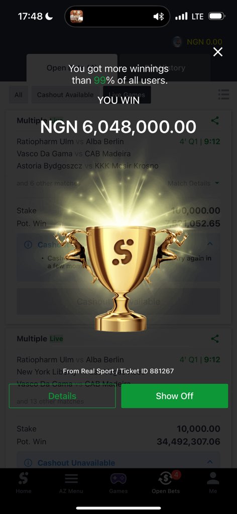 BasketballProfe's tweet photo. My counter sha boom
6 million naira boom 💥 💥💥💥💥💥💥💥 https://t.co/MoEWQ71wh7