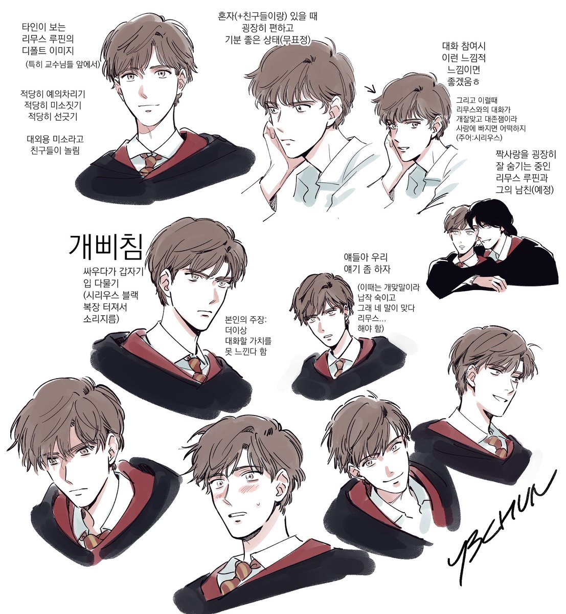 리무스 루핀 그리기 (시리무 전제)