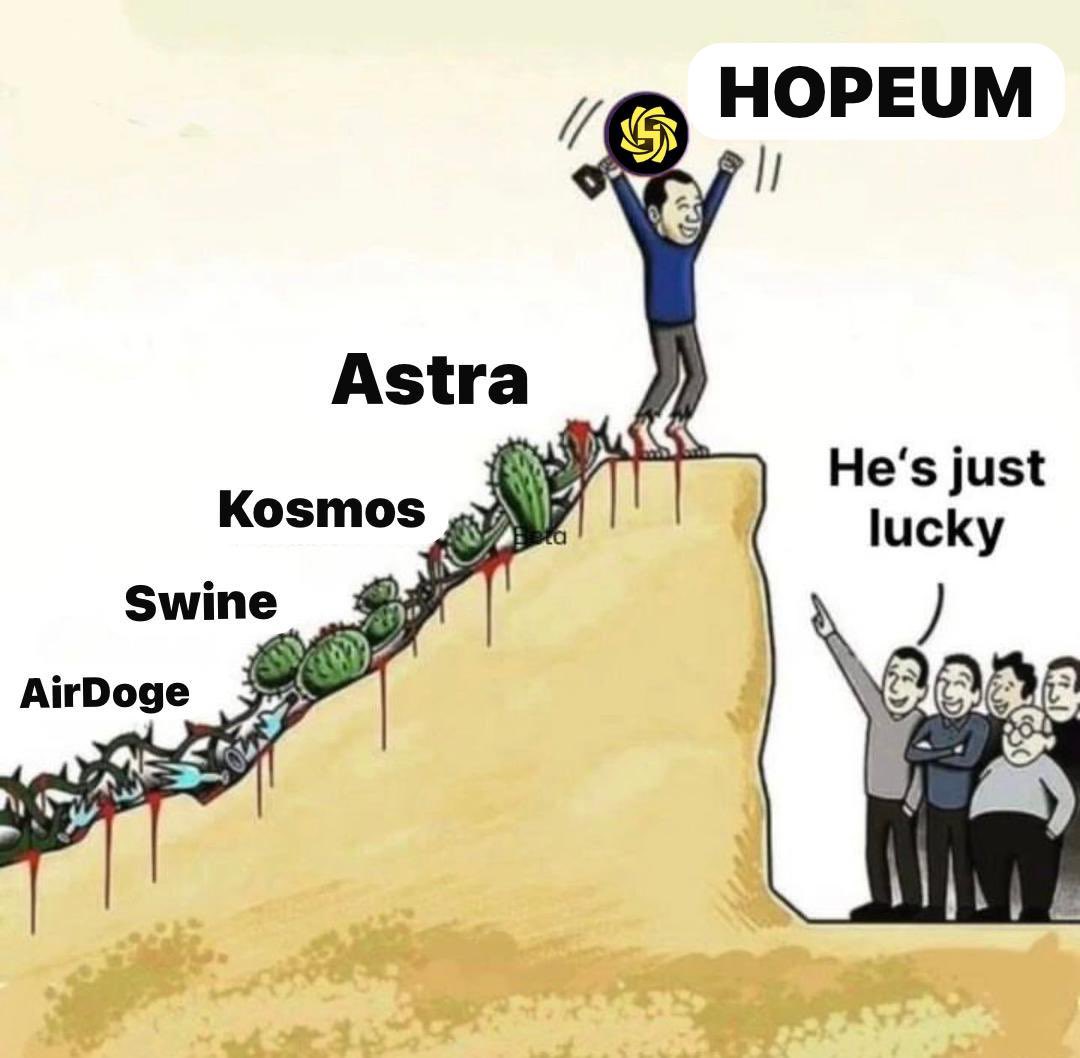 Francisibitoyee's tweet photo. He isn’t lucky…
While others called it luck, he was climbing — through the pain, the risks, and the doubt.
From AirDoge to Swine, Kosmos, and Astra — he never gave up.
He believed, he chose hope when fear was easier.
That’s not luck.
That’s HOPEUM.
#hopeumcreative https://t.co/rUazgKhEOr