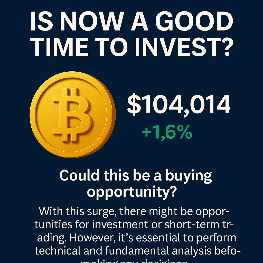 Smart_trade_bot's tweet photo. 📈 البيتكوين يتجاوز 104,000 دولار – هل هذا هو الوقت المناسب للاستثمار؟

شهدت العملة الرقمية الأكبر في العالم، البيتكوين، ارتفاعًا بنسبة 1.6% لتصل إلى 104,014 دولار، مدعومة بتفاؤل المستثمرين بشأن تخفيف التوترات التجارية بين الولايات المتحدة والصين.

💡 لكن السؤال: هل هذا هو الوقت المناسب للدخول إلى السوق؟

مع هذا الارتفاع، قد تكون هناك فرص للاستثمار أو التداول القصير الأجل. ومع ذلك، يجب دائمًا إجراء التحليل الفني والأساسي قبل اتخاذ أي قرار.

🔍 Smart Trade Bot
منصة متخصصة توفر لك:
•توصيات احترافية يومية
•سكالبينج سريع ودقيق
•روبوتات تداول تنفذ أوامر بدلًا عنك
•دعم مباشر وتحليلات مستمرة

👇 ابدأ تجربتك المجانية الآن
https://t.co/bn0n9ryP28

#سوق_العملات #البيتكوين_الان