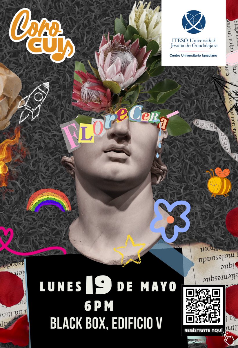 cui_iteso's tweet photo. ¡𝐕𝐞𝐧 𝐚𝐥 𝐜𝐨𝐧𝐜𝐢𝐞𝐫𝐭𝐨 𝑭𝒍𝒐𝒓𝒆𝒄𝒆𝒓𝒂́ 𝐝𝐞𝐥 #𝐂𝐨𝐫𝐨𝐂𝐔𝐈! 🎤 Este lunes 19 de mayo a las 6:00 pm 📍 Black Box del edificio V ✏️ Realiza tu registro 🔗 https://t.co/jkGeL4czeh https://t.co/Et9jA8KMfi