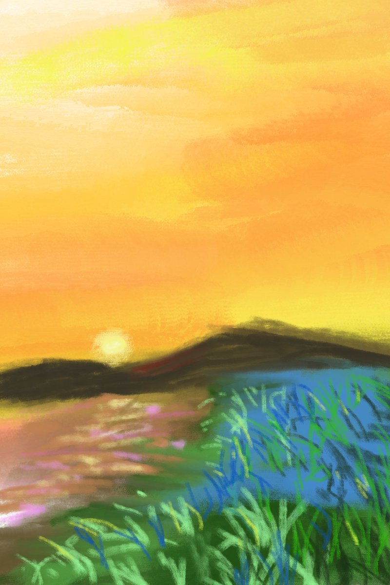 samidare_07's tweet photo. 夕焼け
#penup #イラスト  #イラスト好きと繋がりたい  #絵柄が好みって人にフォローされたい https://t.co/yzczEW1poM