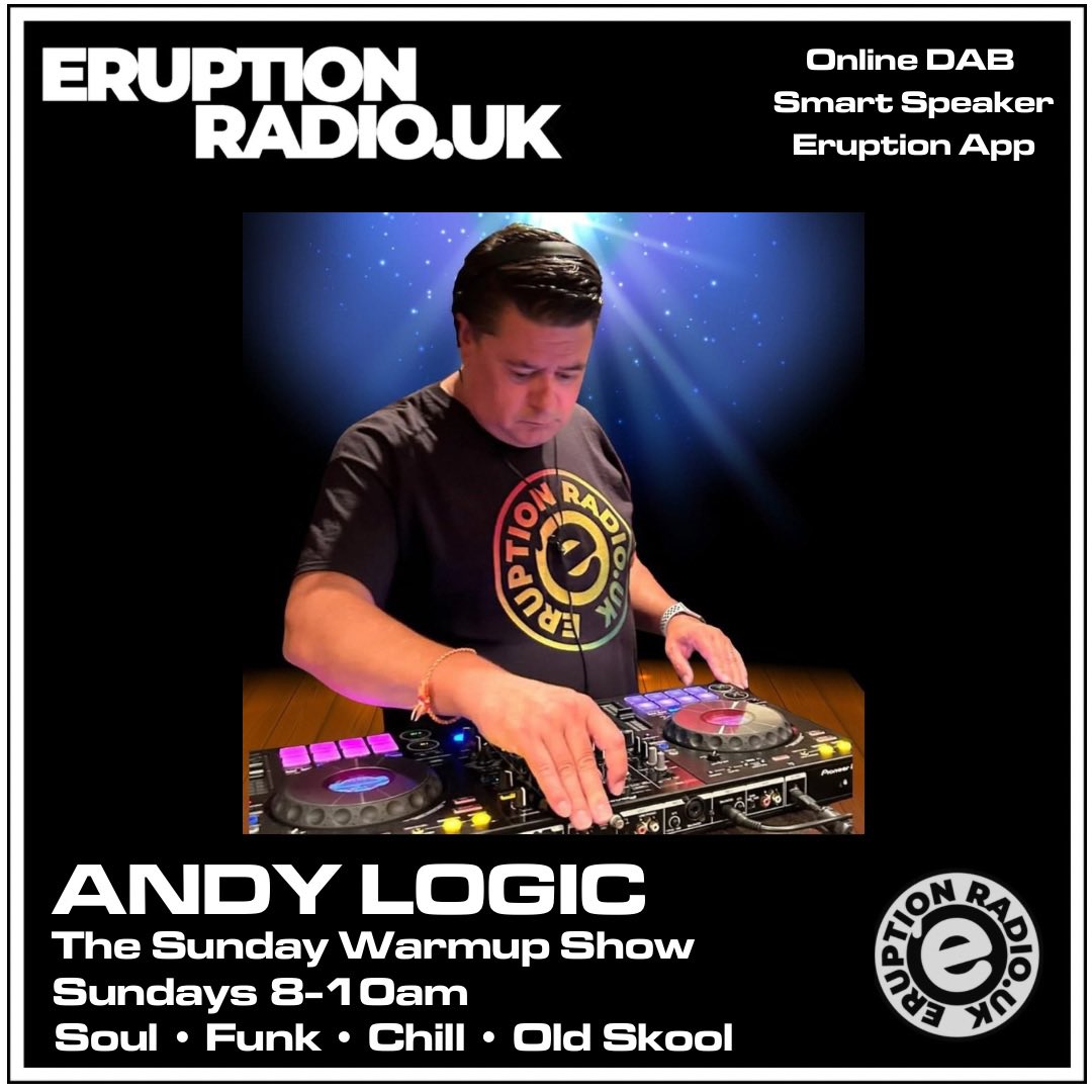 Andy Logic (@andymrlogic) on Twitter photo Join me from 8am tomorrow for what may be a slightly fuzzy Logic for the Sunday Warmup Show… With all the usual chilled tunes but maybe slightly less bants, only on <a href="/eruptionradiouk/">Eruption Radio</a> eruptionradio.uk #RealRadio #KeepTheFireBurning Join me from 8am tomorrow for what may be a slightly fuzzy Logic for the Sunday Warmup Show… With all the usual chilled tunes but maybe slightly less bants, only on <a href="/eruptionradiouk/">Eruption Radio</a> eruptionradio.uk #RealRadio #KeepTheFireBurning