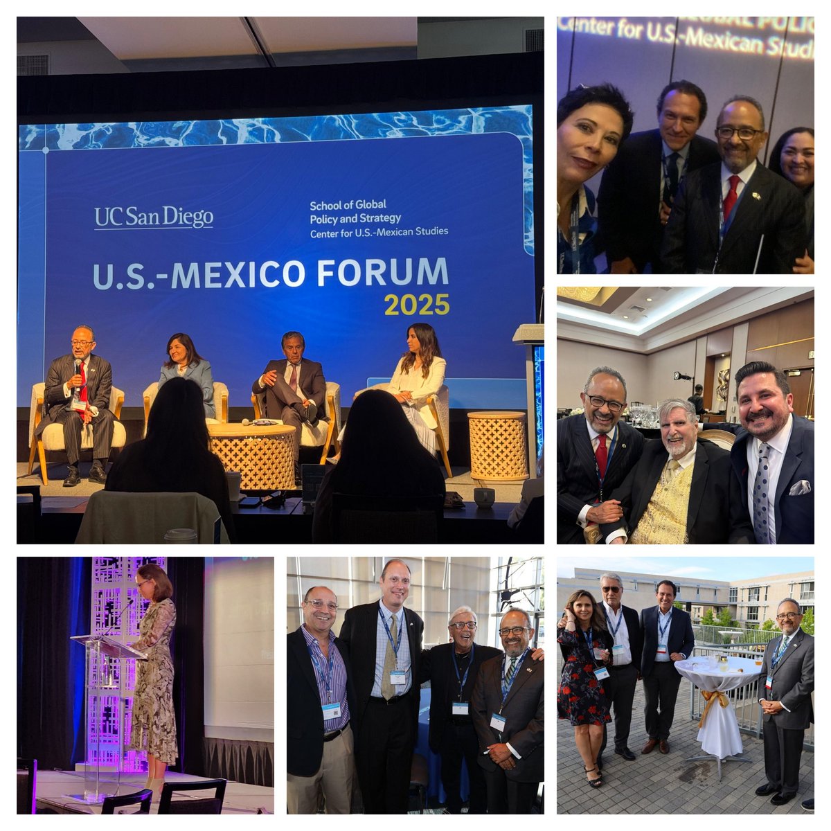 Honored to have served as moderator of the panel “Beyond Capitals: The Rise of State-Level Diplomacy in U.S.-Mex Relations” at the U.S.-Mexico Forum 2025 <a href="/USMEXUCSD/">USMEX</a>. A vital conversation on the growing role of local actors in our bilateral relationship 🇲🇽🤝🇺🇸 Thanks! <a href="/RafaelFdeC/">Fernández De Castro</a>