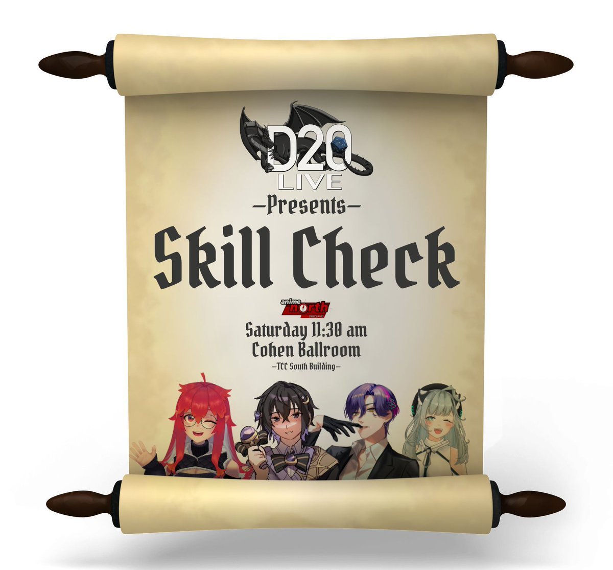 D20 Live (@d20live) on Twitter photo Our players have been announced for Skill Check! We have <a href="/Lili_Taiga/">Taiga Lili β‘οΈ OFFKAI 2025</a>, @Yespantsu, @MapleWinters_, and <a href="/EunHyesung/">νμ± (kuu) βοΈπ« π©β‘πͺ AX Booth: TBA</a>! The show is at 11:30 am in the Cohen Ballroom at #AnimeNorth! Our players have been announced for Skill Check! We have <a href="/Lili_Taiga/">Taiga Lili β‘οΈ OFFKAI 2025</a>, @Yespantsu, @MapleWinters_, and <a href="/EunHyesung/">νμ± (kuu) βοΈπ« π©β‘πͺ AX Booth: TBA</a>! The show is at 11:30 am in the Cohen Ballroom at #AnimeNorth!