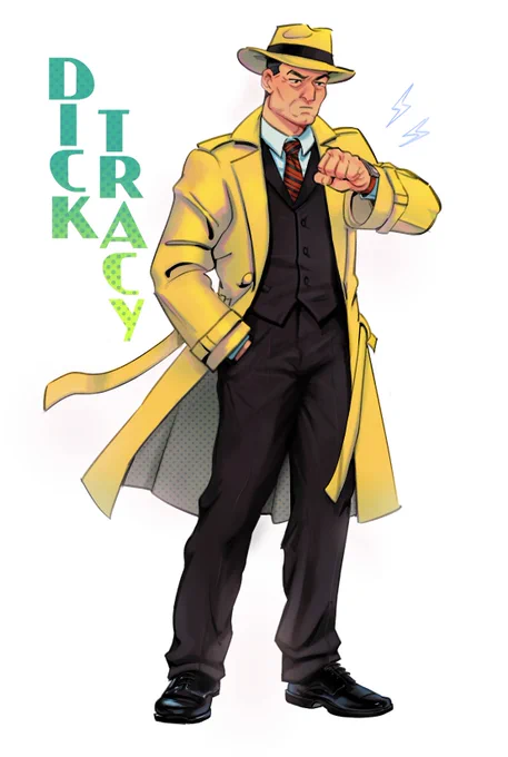 Dick Tracy doodle for my bf  