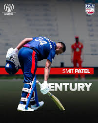 iamAkashAU's tweet photo. Smit Patel, who played Under-19 World Cup for India, scored first international century of his career against Canada while playing for USA. 
#SmitPatel #USAvsCAN https://t.co/FeaDeIaykU