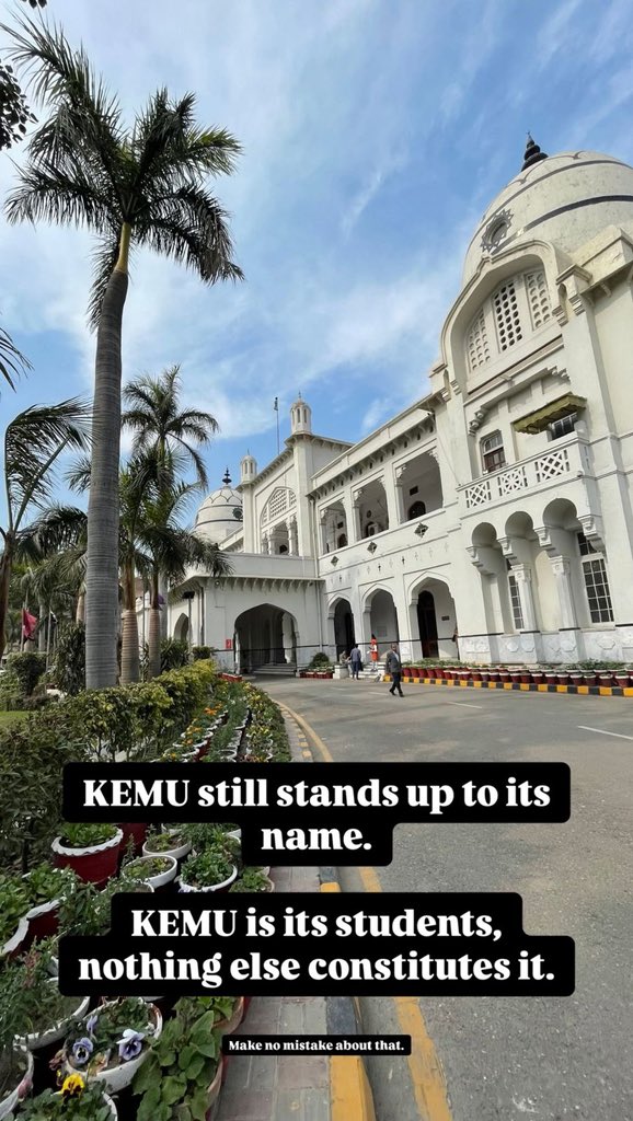 TheAlchemist612's tweet photo. VIOLENCE IN KEMU
#ViolenceinKEMU

We are the students of King Edward Medical University. Any act of abuse or violence against the students is utterly unacceptable. Today, we stand up against violence for once and for all. It’s the only way forward. Only then can KEMU rise higher. https://t.co/fLyvpAzImv