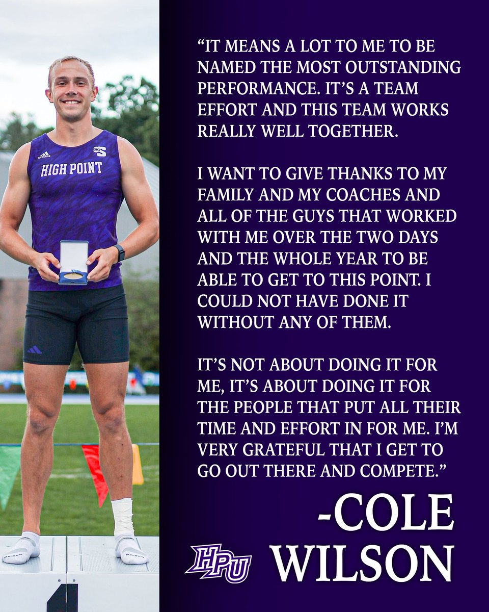 HPU T&F/XC (@hputrack) on Twitter photo Cole showed up and showed out for those around him ๐ฅ
<a href="/BigSouthSports/">Big South Conference</a> Most Outstanding Performance after scoring 7609 points for gold!
#GoHPU x #DefendTheTeam Cole showed up and showed out for those around him ๐ฅ
<a href="/BigSouthSports/">Big South Conference</a> Most Outstanding Performance after scoring 7609 points for gold!
#GoHPU x #DefendTheTeam