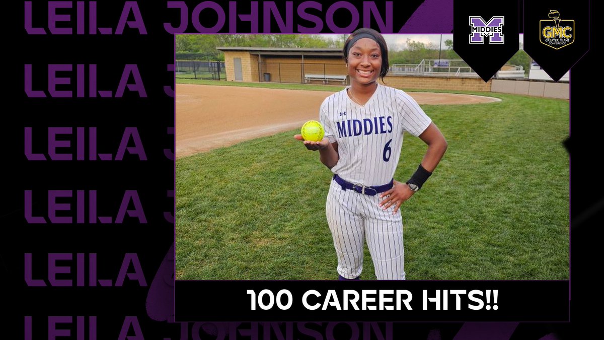 Congratulations to Senior Leila Johnson on picking up her 100th career hit in the 8-3 win over West Carrollton!