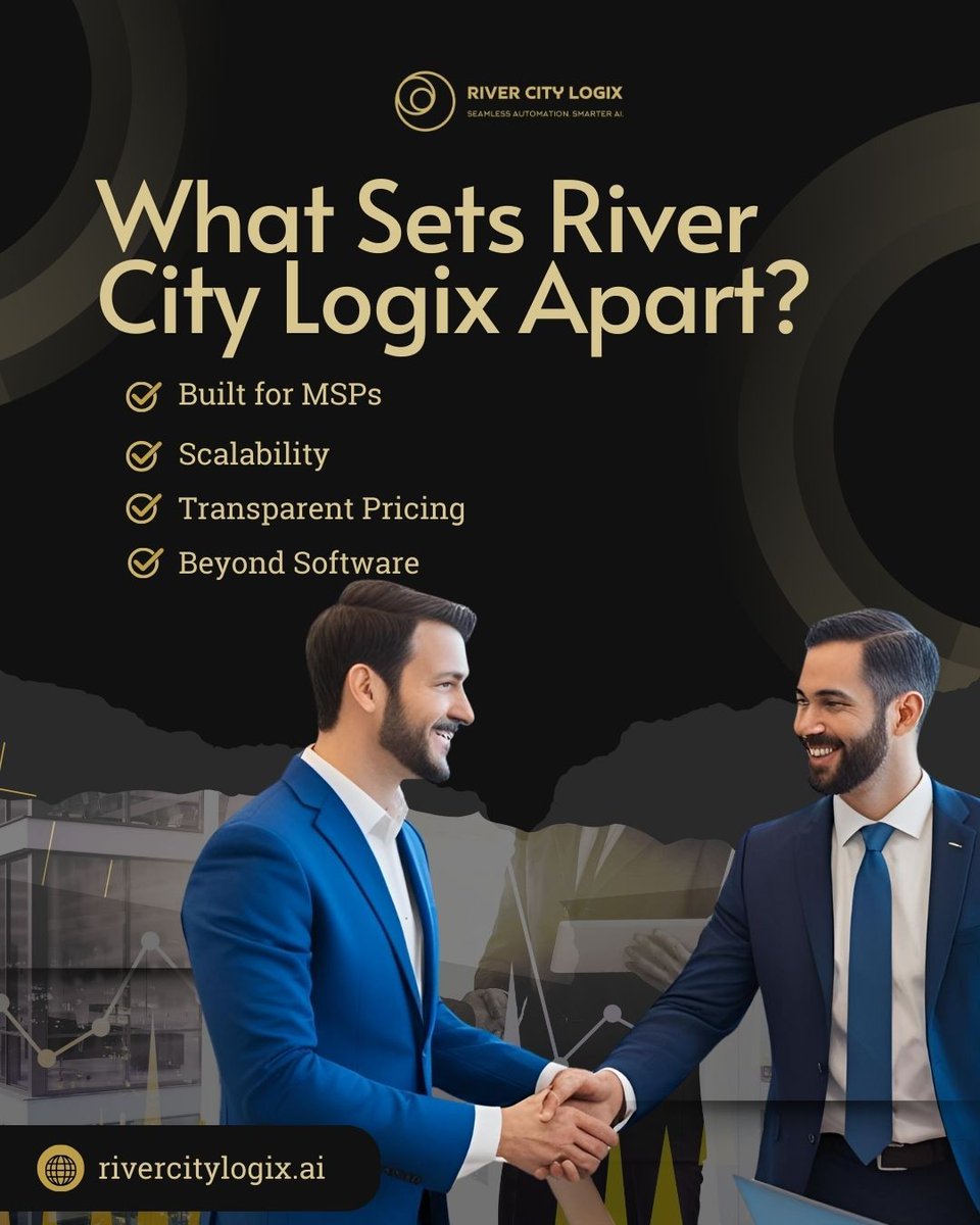 rivercitylogix's tweet photo. What sets River City Logix apart? Built by MSPs, for MSPs.

Tailored automation, scalable growth, transparent pricing, and strategic consulting.

This isn’t just a product, it’s a partnership.

Join our IndieGoGo campaign!
👉 https://t.co/b17IBBI1XS

#AIforMSPs #MSPExcellence https://t.co/eOaPjot48z