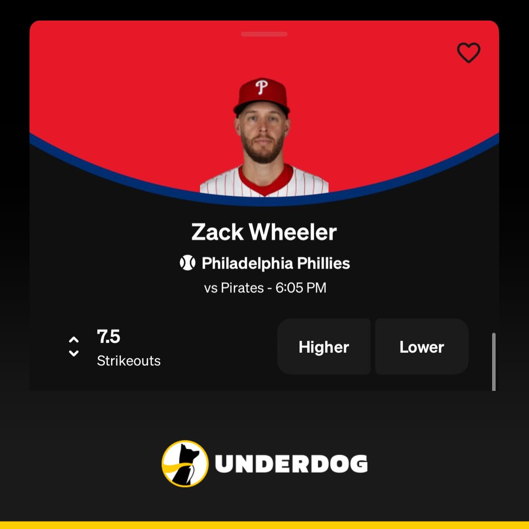 UnderdogMLB's tweet image. Zack Wheeler this season:

11.5 K/9 (career-best)
2.95 ERA
0.91 WHIP (career-best)
