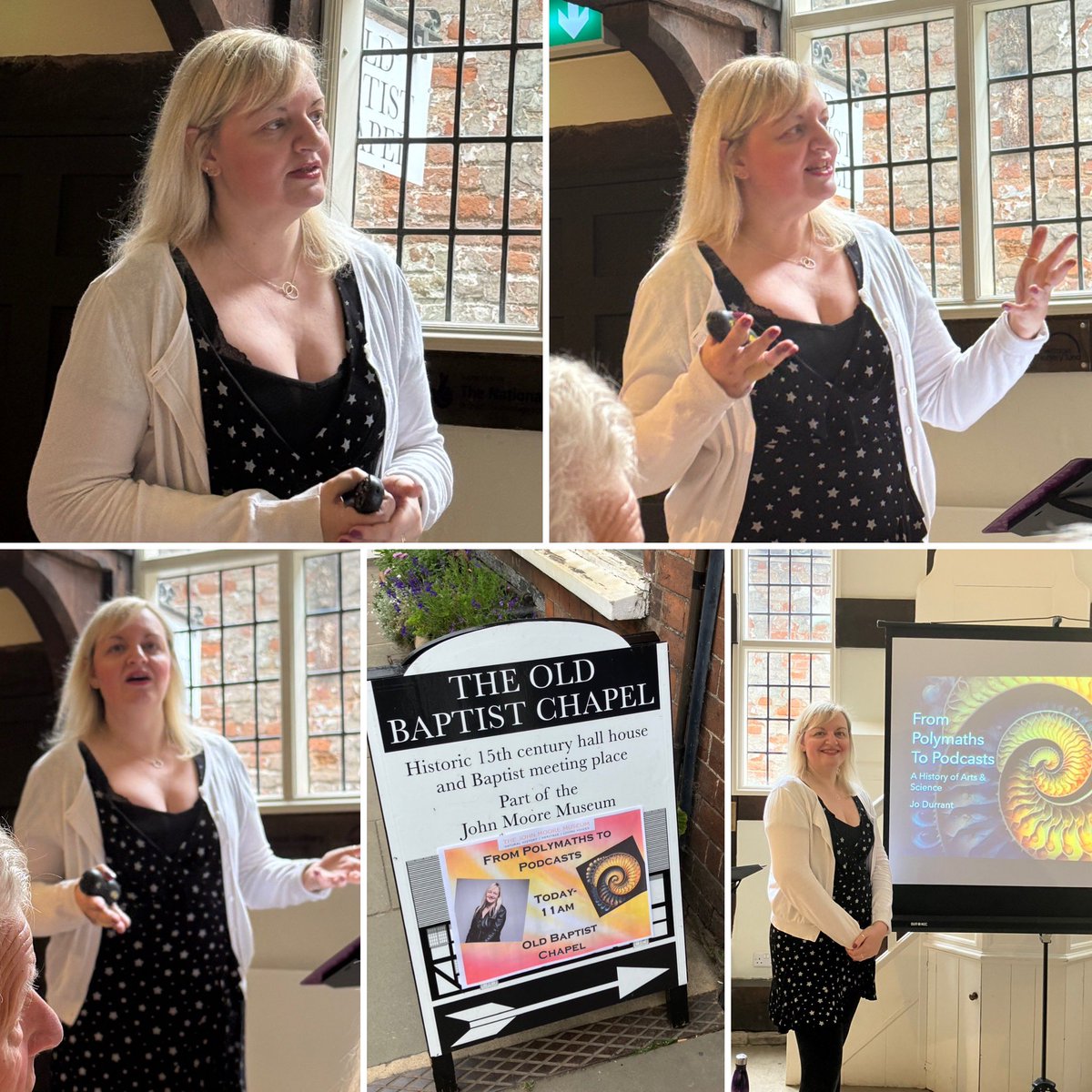 Jo Durrant (@jojo_durrant) on Twitter photo Today I debuted my brand new talk on the history of arts & science at <a href="/JohnMooreMuseum/">John Moore Museum</a> - talking about a range of polymaths & guests on JDBU podcast. Thank you to <a href="/FilipBos_/">Filip 🇵🇱</a> & <a href="/PaulaWhitcher1/">Paula Whitcher</a> for the photos.
If anyone belongs to a group that’s looking for a talk get in touch! Today I debuted my brand new talk on the history of arts & science at <a href="/JohnMooreMuseum/">John Moore Museum</a> - talking about a range of polymaths & guests on JDBU podcast. Thank you to <a href="/FilipBos_/">Filip 🇵🇱</a> & <a href="/PaulaWhitcher1/">Paula Whitcher</a> for the photos.
If anyone belongs to a group that’s looking for a talk get in touch!