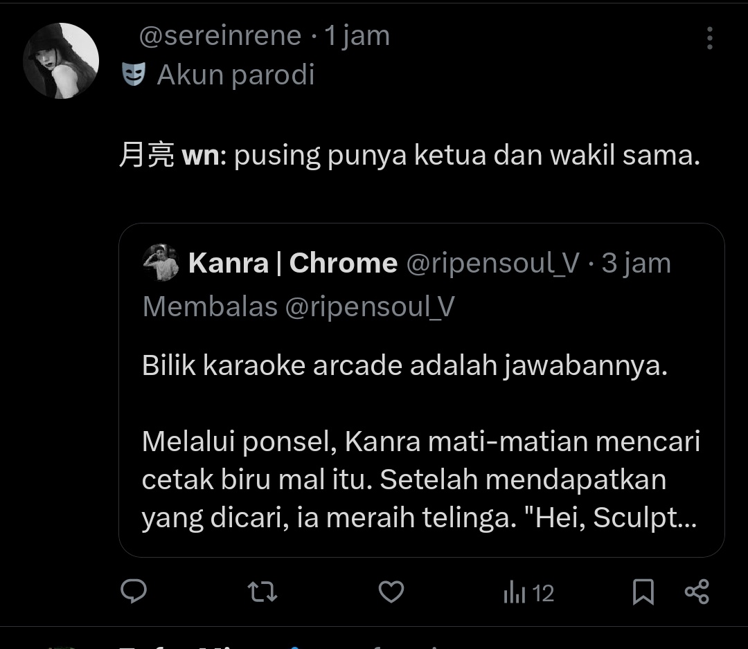 C: Lucu banget lihat Sculptor tertekan.