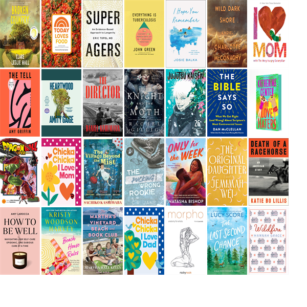 This week the Henderson Libraries have 762 new books and one new music CD.  New items include Broken Country, Today Loves Food, Super Agers, Everything Is Tuberculosis, I Hope You Remember, Wild Dark Shore, and I Love Mom / The Very Hungry Caterpillar. wowbrary.org/nu.aspx?p=318-…