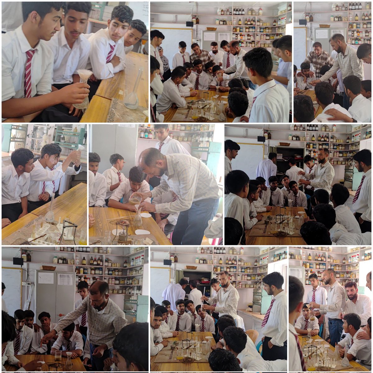 Lab Work - Learning by doing method..
Teaching chemistry practicals to students of class 9th at BHSS Beerwah.
<a href="/DrGnitoo/">Dr.GN Itoo</a>
