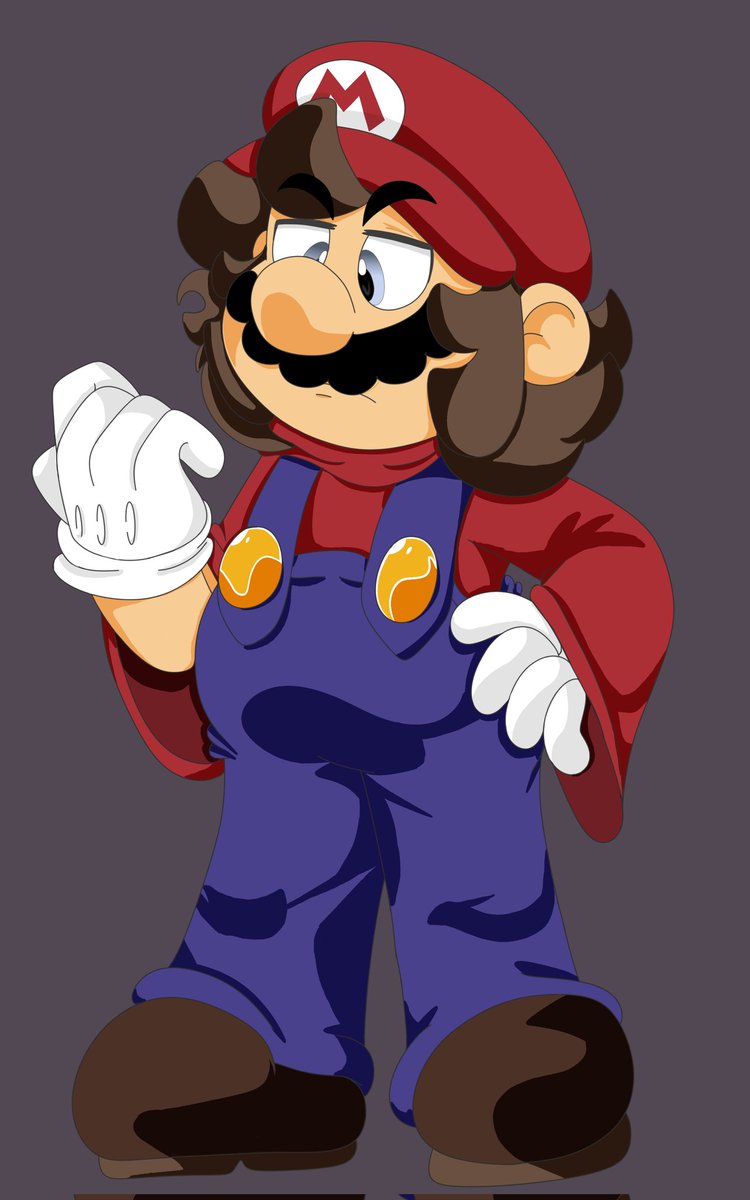 RikrioTastroff's tweet image. Yo ! 
I tried to reproduce @CorpseSyndrome' style. I really struggled with it. But I like the way it turned out. 

Anyway, here's my Mario in MTMB style! I'm uploading the AU character sheet with. 

#Mario #MTMB #nintendo #MarioTheMusicBox
