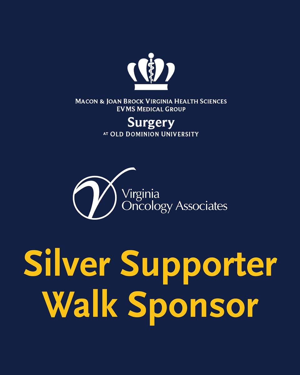 Appendix Cancer PMP Research Foundation (@acpmpresearch) on Twitter photo A big THANK YOU to Virginia Oncology Associates and <a href="/EVMSedu/">Eastern Virginia Medical School</a> , Silver Supporter Sponsors of the 19th Annual Appendix Cancer Global Walk and proud supporter of our Norfolk, VA Regional Walk!
Want to learn more? Email walk@acpmp.org to learn more or visit secure.acpmp.org/appendixcancer… A big THANK YOU to Virginia Oncology Associates and <a href="/EVMSedu/">Eastern Virginia Medical School</a> , Silver Supporter Sponsors of the 19th Annual Appendix Cancer Global Walk and proud supporter of our Norfolk, VA Regional Walk!
Want to learn more? Email walk@acpmp.org to learn more or visit secure.acpmp.org/appendixcancer…