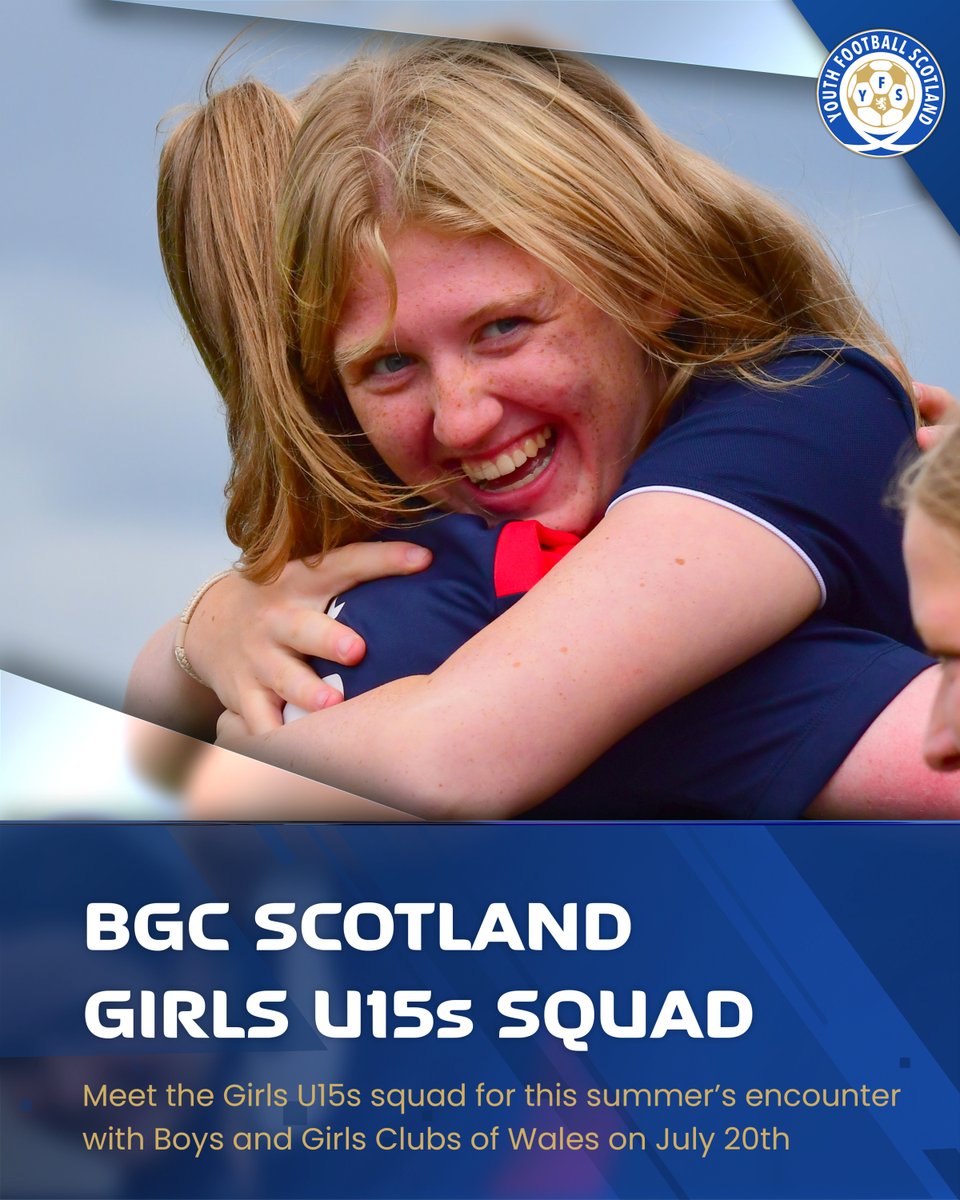 𝗕𝗚𝗖 𝗦𝗖𝗢𝗧𝗟𝗔𝗡𝗗 🏴󠁧󠁢󠁳󠁣󠁴󠁿

After a month of trial matches, the Boys and Girls Clubs of Scotland U15s Girls International squad for this summer has been announced.

<a href="/LauraNicolson_1/">Laura Nicolson</a> 𝗿𝗲𝗽𝗼𝗿𝘁𝘀 ▶️ yfs.news/gettoknowbgcu1…