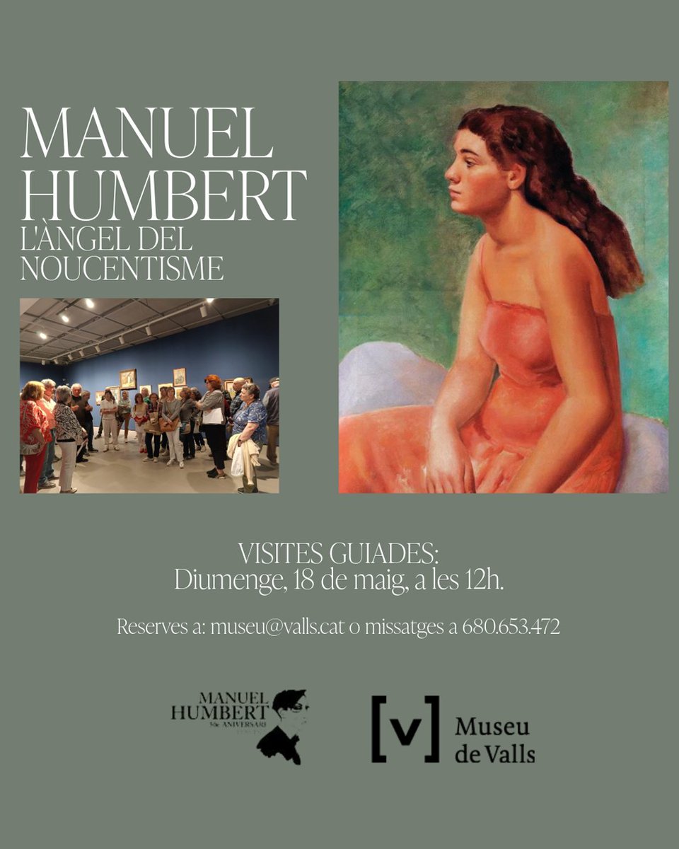 Avui hem fet la primera de les dues visites guiades a l'exposició "Manuel Humbert: L'àngel del Noucentisme". La repetirem demà diumenge al migdia!!
