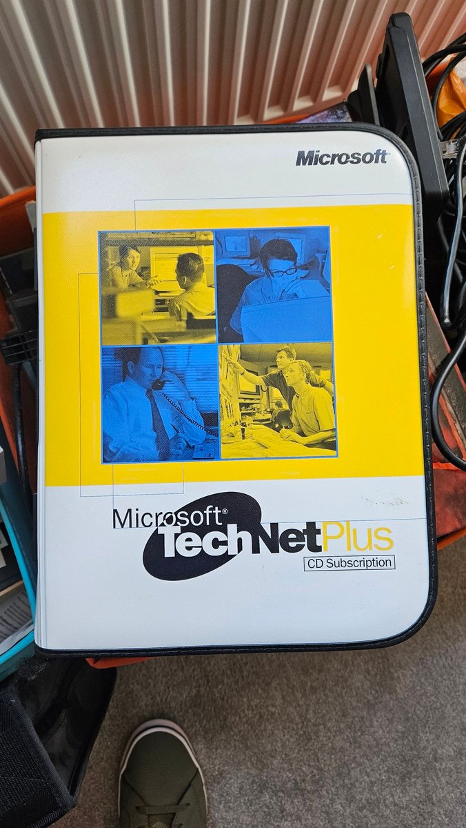 Found this while sorting out office stuff... #Microsoft