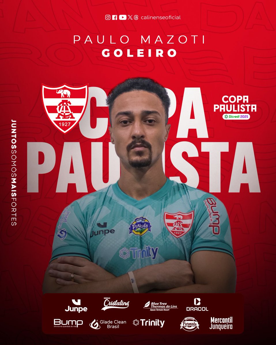 linenseoficial's tweet photo. O Clube Atlético Linense anunciou a contratação do goleiro Paulo Mazoti, de 24 anos, para reforçar seu elenco na disputa da Série A2 do Campeonato Paulista.
Confira: https://t.co/cSkM6kBdjj
#AvanteLinense #JuntosSomosMaisFortes https://t.co/9ISWaSBf1o