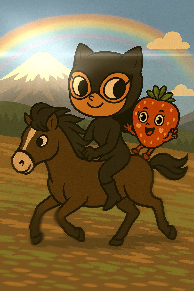 NanzyWarali's tweet image. Let’s race through the rest of this year fast, fun, and a little sparkly!

Slinka and Mr. cutie Strawberry on the viral horse of Jacob now is on Zora

 @js_horne  @zora @base 

zora.co/coin/base:0x57…

#horse #zora #coinit