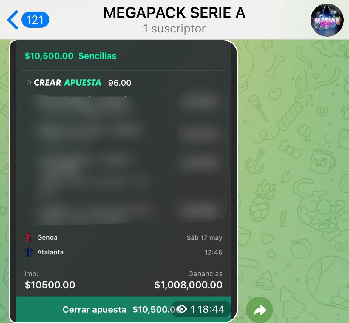 Matiasbets_VIP's tweet photo. ¡MEGA PACK DE LA SERIE A! 

TODOS DEJEN SU RT 🔁  Y SE LOS REGALARE POR DM EN TELEGRAM. https://t.co/rf172BOK3B