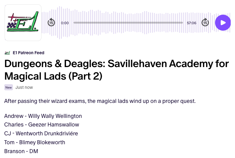 Dungeons &amp; Deagles: Savillehaven Academy for Magical Lads (Part 2)

After passing their wizard exams, the magical lads wind up on a proper quest.

w/ <a href="/necrobranson/">Making the O Face!</a> <a href="/intellegint/">andrew</a> <a href="/charlesraustin/">Charles Austin</a> <a href="/futurevictim_/">cj</a> <a href="/tom_on_here/">Need A Jelly Roll LaBuBu</a>