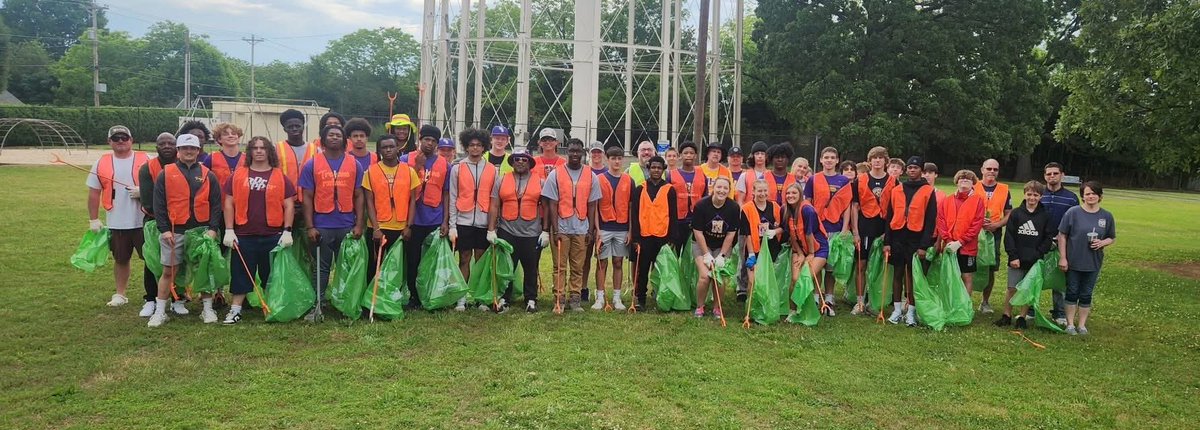 Day of the Trojan!! Great day serving our community! 💜🥎