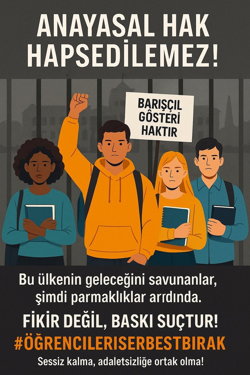 mer_tatoglu's tweet photo. #ÖğrencileriSerbestBırakın
#GencleriSerbestBırakın https://t.co/yxqdD9HYYo