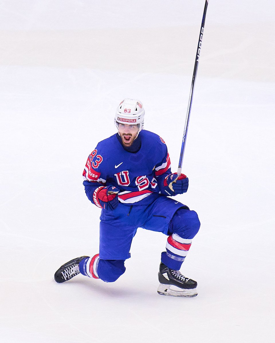 Canucks's tweet image. 1 goal. 3 assists. Game winner.
Conor Garland doing it all to earn Player of the Game honours for Team USA at #MensWorlds!