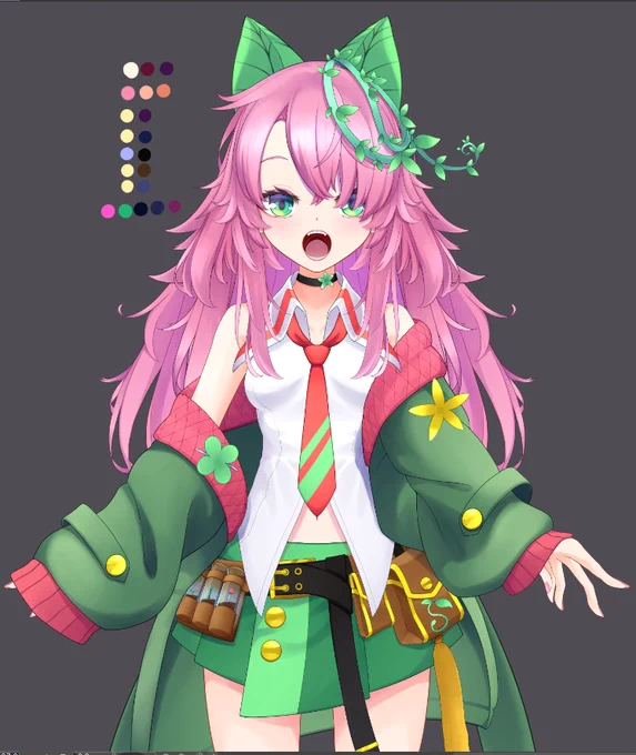 色トレスも終わったし一旦これでいけるかな 髪もうちょっと塗るかな諸説