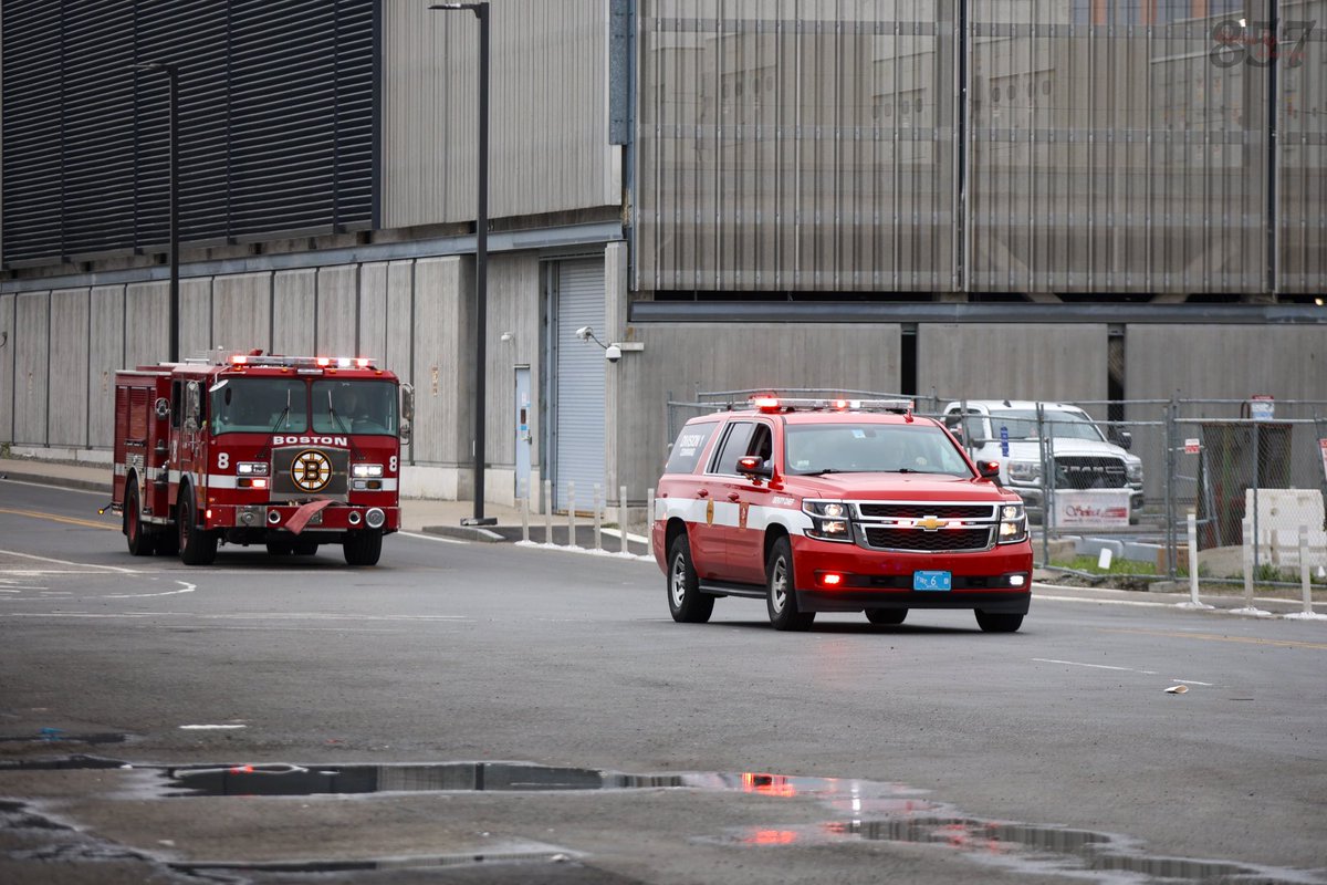 Boston Firefighters arrive and go to work at box 7533, struck for a report of a fire in a seafood processing plant in the Seaport. Crews located and secured a burnt motor in an HVAC unit, and quickly made up.