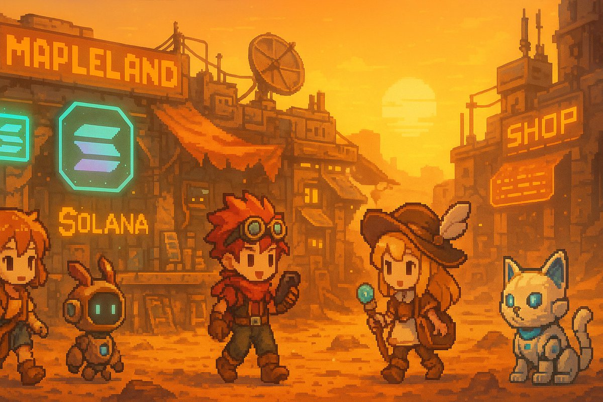 MapleLandSol's tweet photo. 🌇 Welcome to MapleLand — where pixel adventures come alive!  @toly
⚔️ Powered by Solana, every quest, trade, and battle is truly yours.

🧙‍♂️ Gear up. Team up. Dive into the decentralized journey!

#MapleLand #Solana #NFT #memecoin https://t.co/vtsf1HVyZO