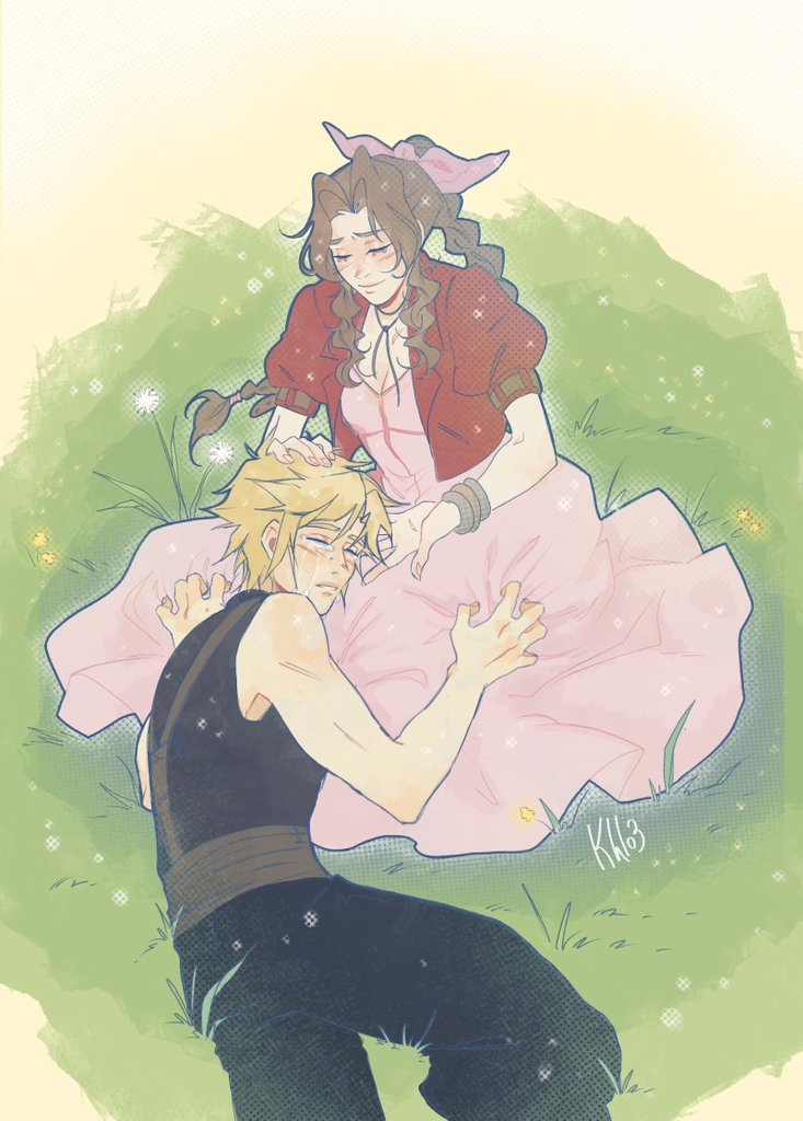 "What should I do now? Tell me, Aerith"  #FF7 #clerith