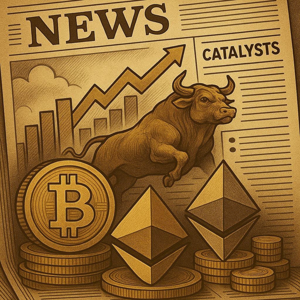 The crypto bull run has started.

$150K BTC, $8K ETH, and several 5x-10x pumps will happen in 2025.

But what's the catalyst?

A thread on 5 major catalysts to send cryptos to new highs: 🧵👇

(Must repost and bookmark)
