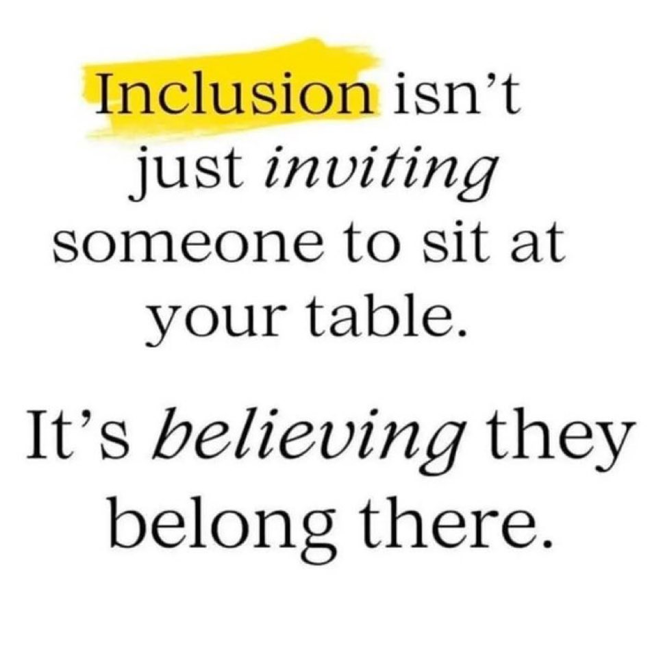 #InclusivePractice ✅