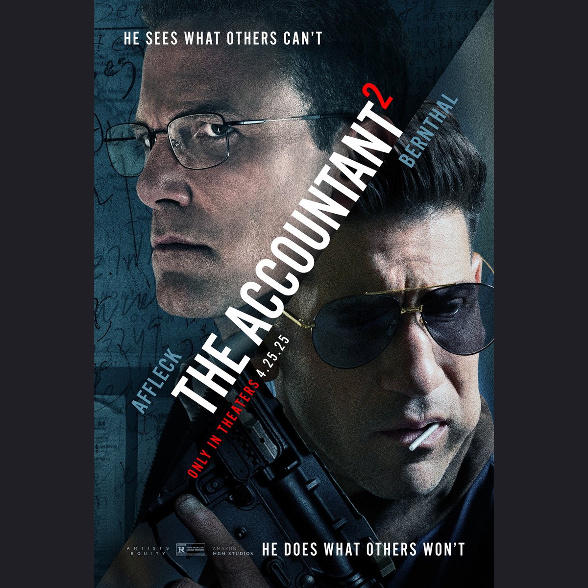 Ben Affleck returns as Christian Wolff for this thrilling action sequel. 

An old acquaintance is murdered, leaving a cryptic message to “find the accountant”. Wolff is compelled to solve the case. 
🎟️ theatrgwaun.com/production/the…
📅 Fri 23rd at 7:30pm
📅 Tue 27th at 7:30pm